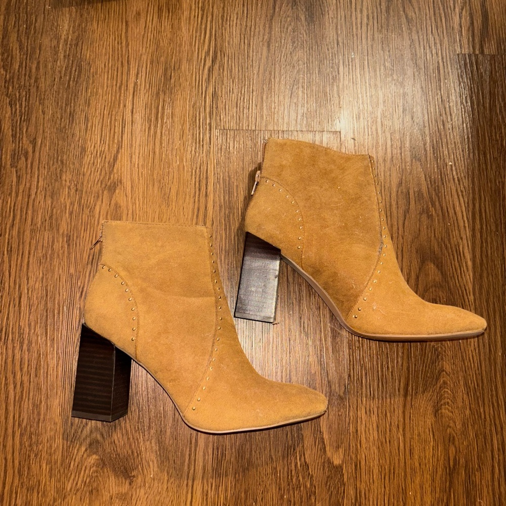 Tan Suede Ankle Boots